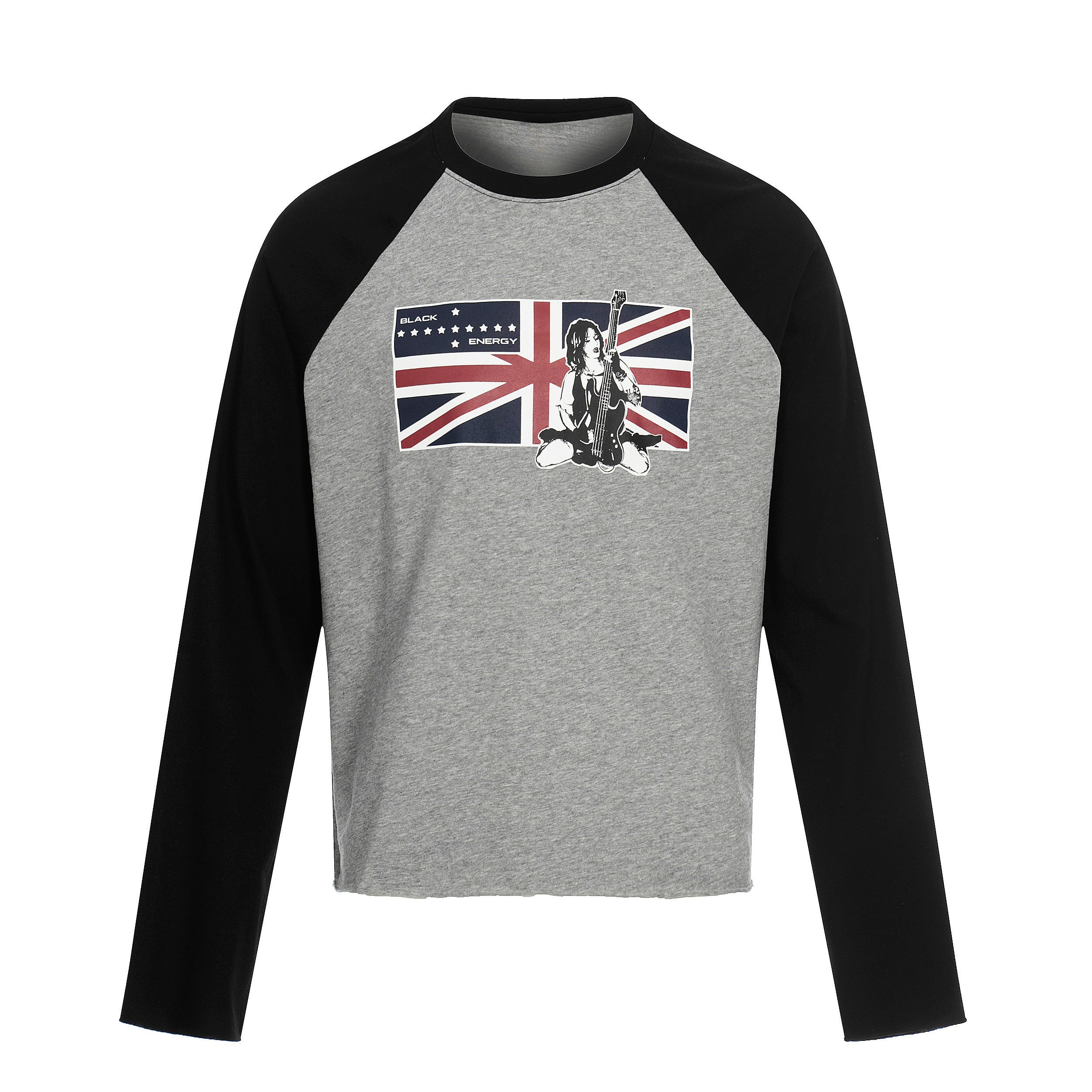 Omirad Union Flag Graphic Raglan Long Sleeve Tee