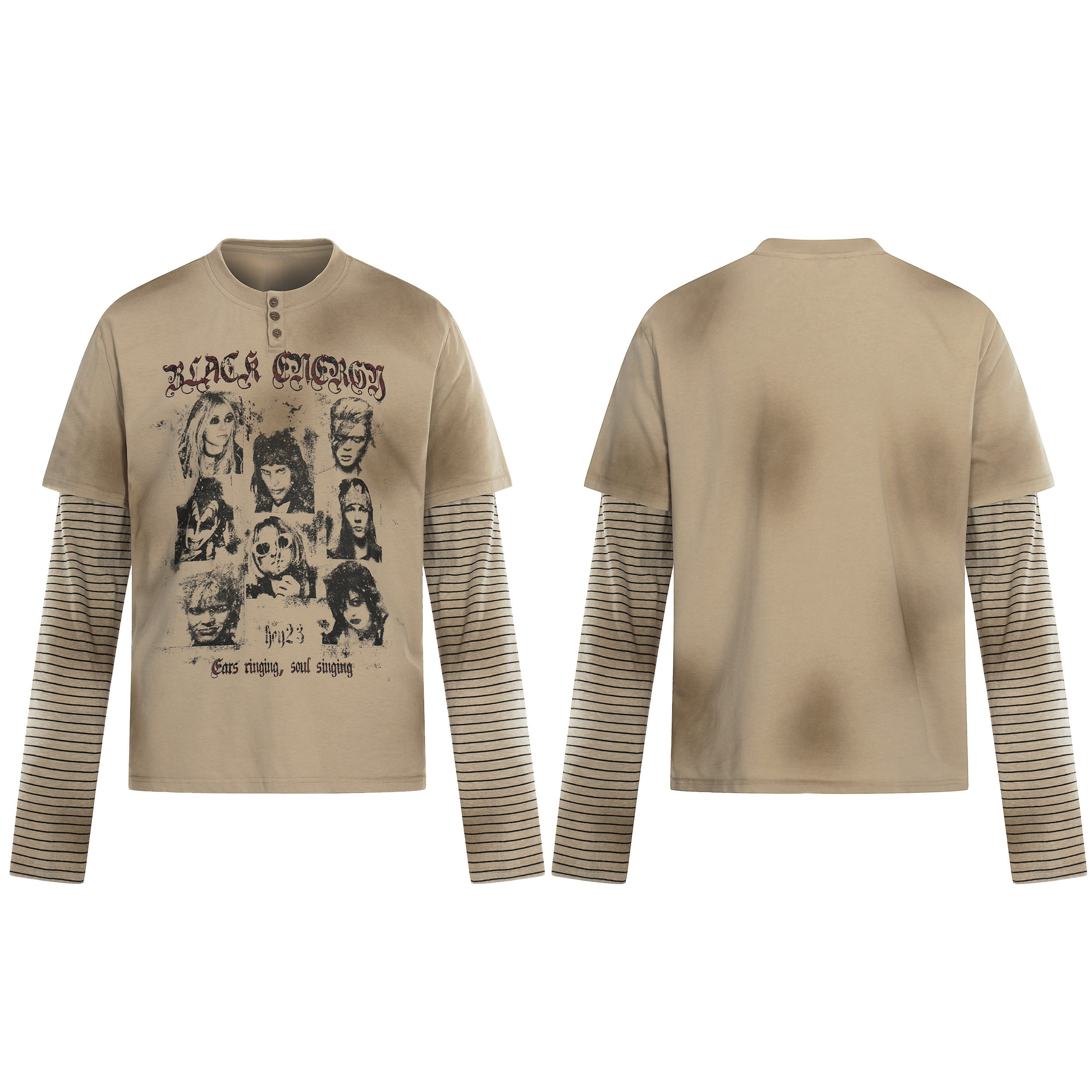 Omirad Vintage Portrait Layered Tee