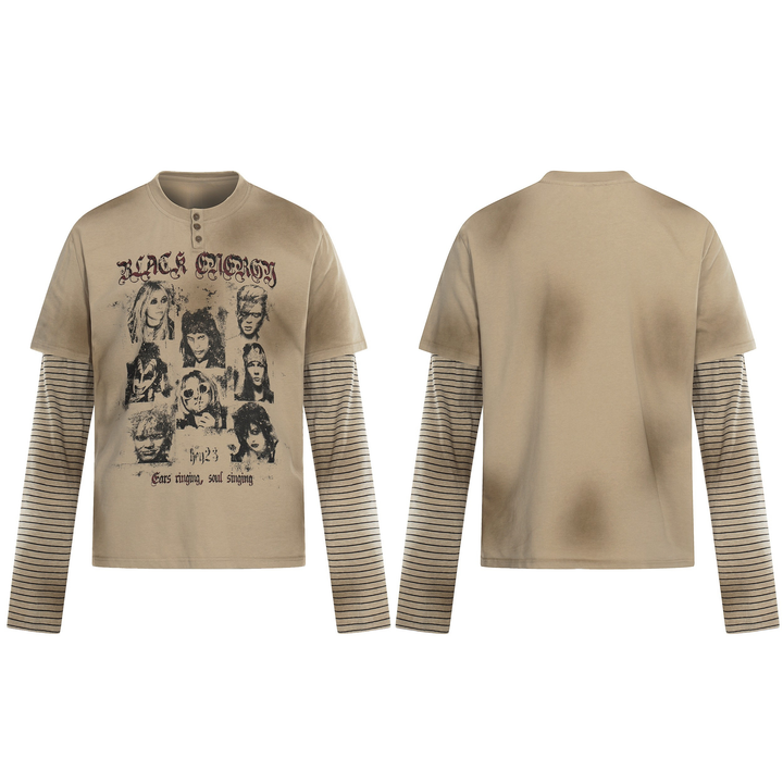 Omirad Vintage Portrait Layered Tee