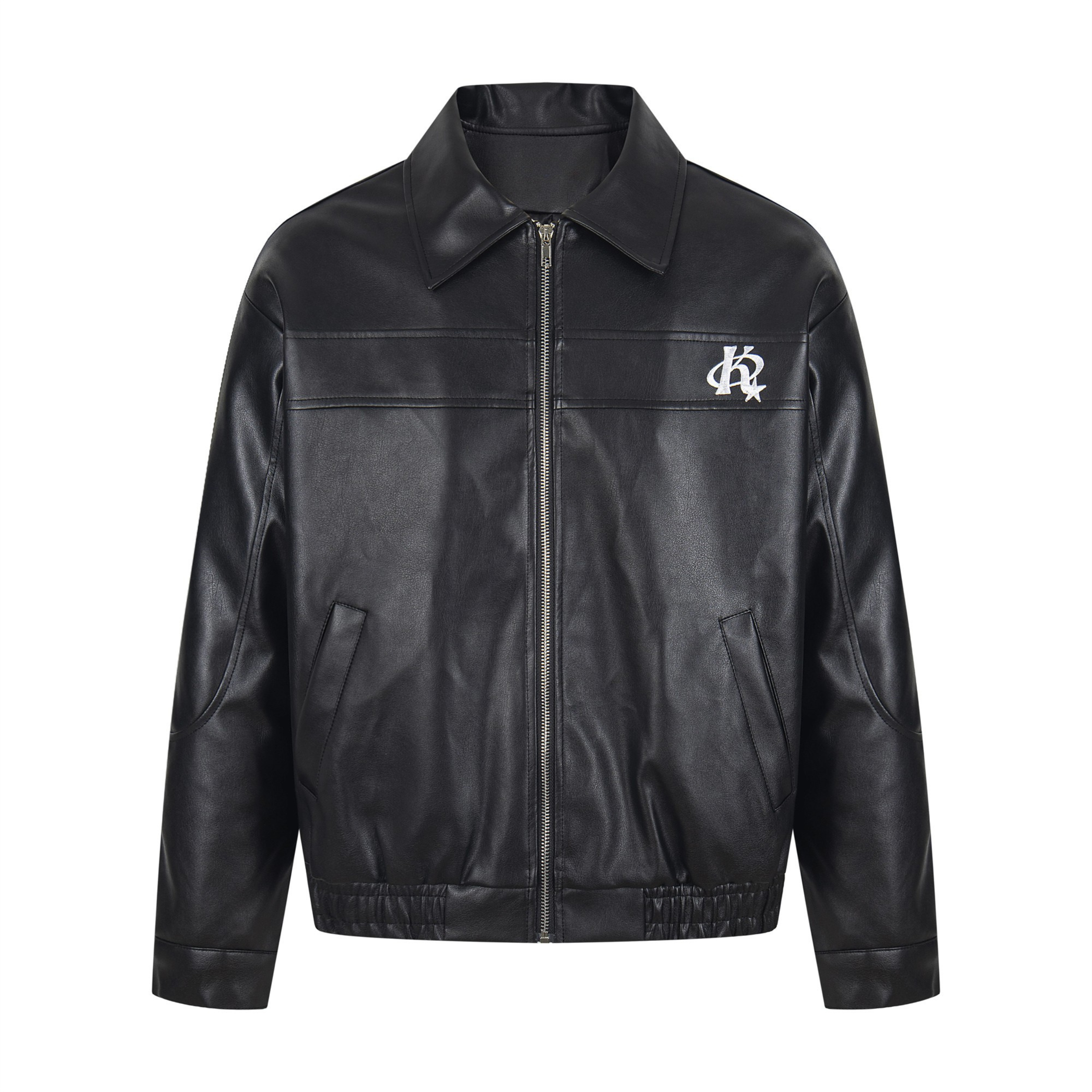 Omirad Vintage Lettering PU Jacket