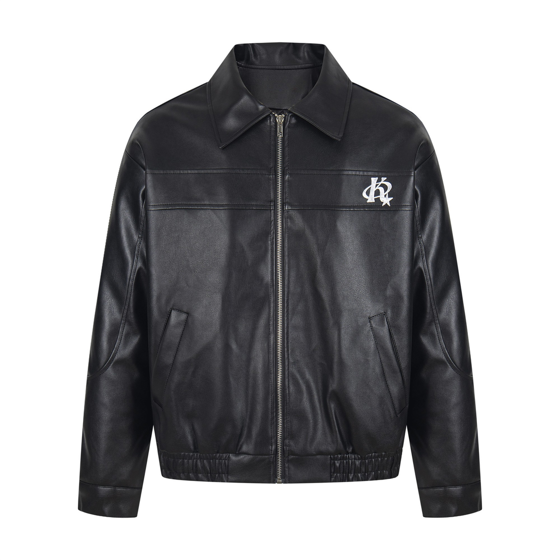 Omirad Vintage Lettering PU Jacket