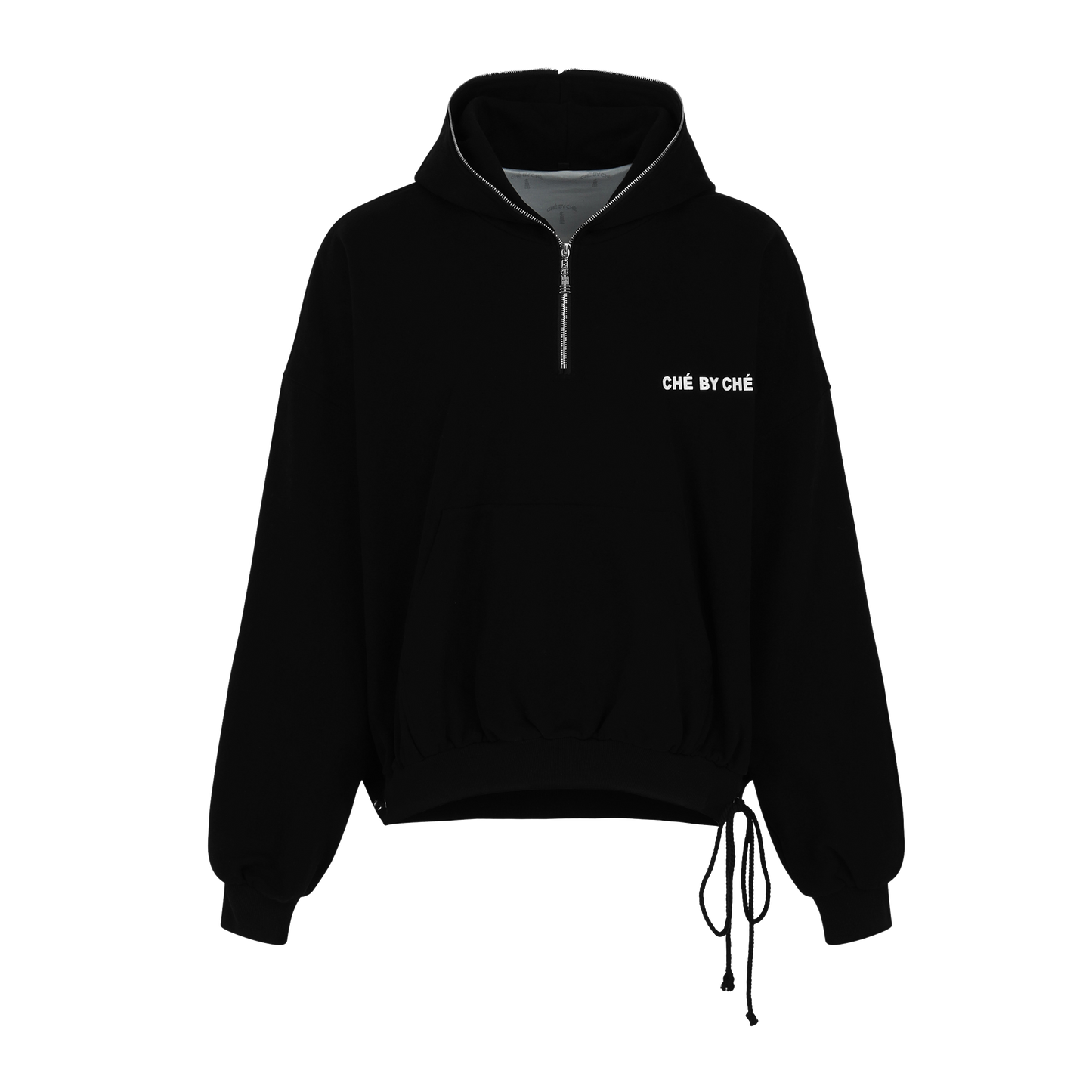 SW93 HALF ZIPPED LOGO HOODIE