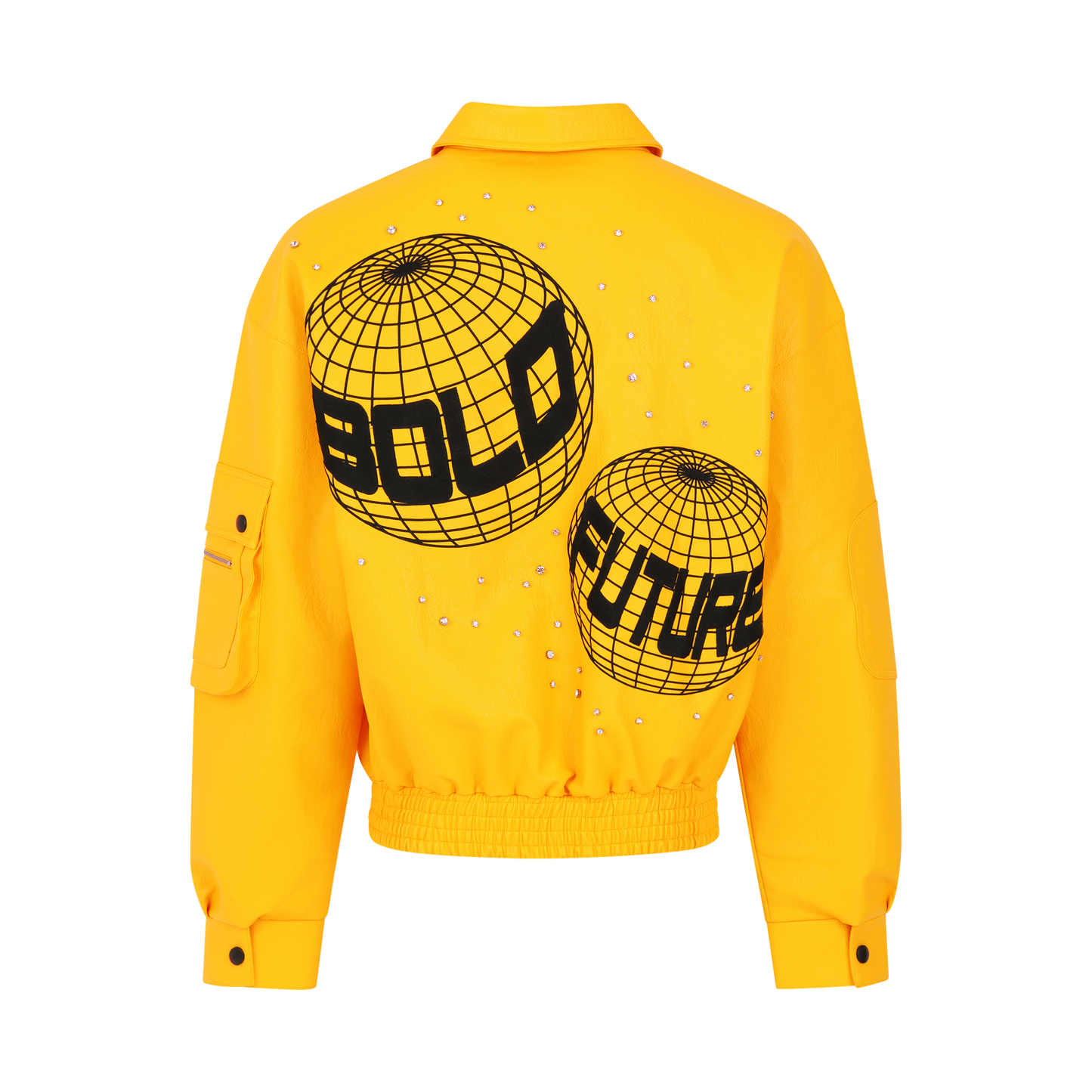 GL93 YELLOW LEATHER JACKET