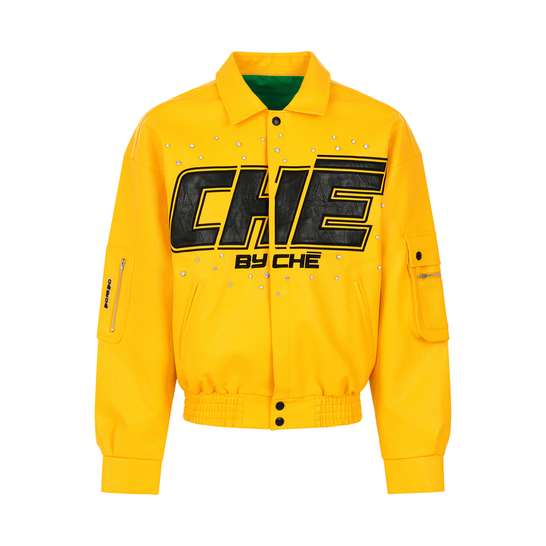 YELLOW LEATHER JACKET