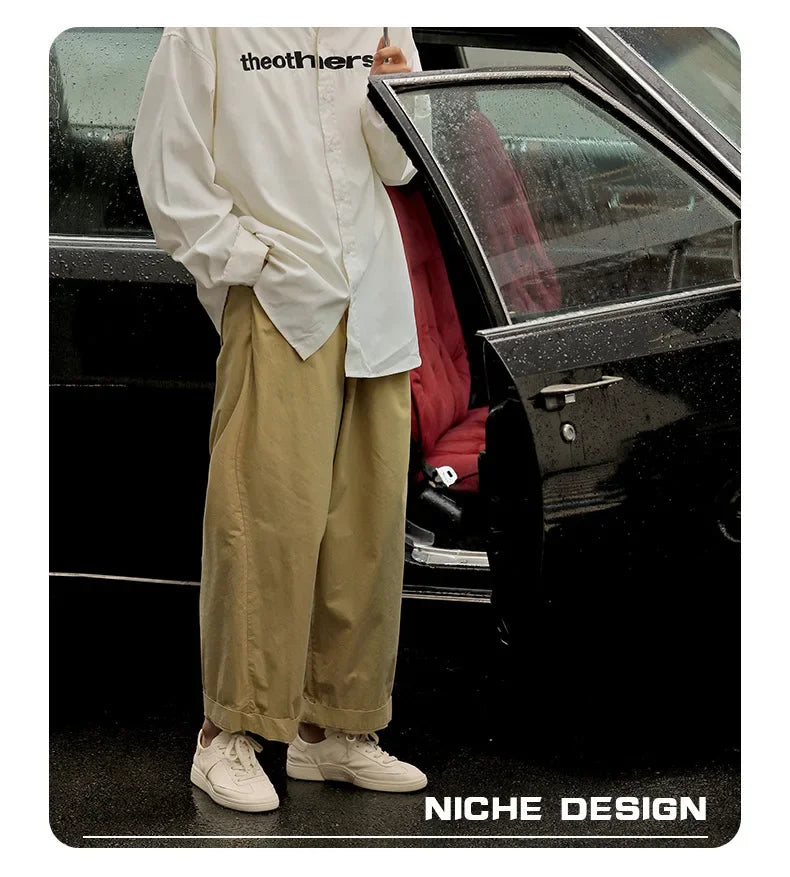 2024 Men’s Vintage White Leather Casual Low-Top Shoes – Breathable & Trendy