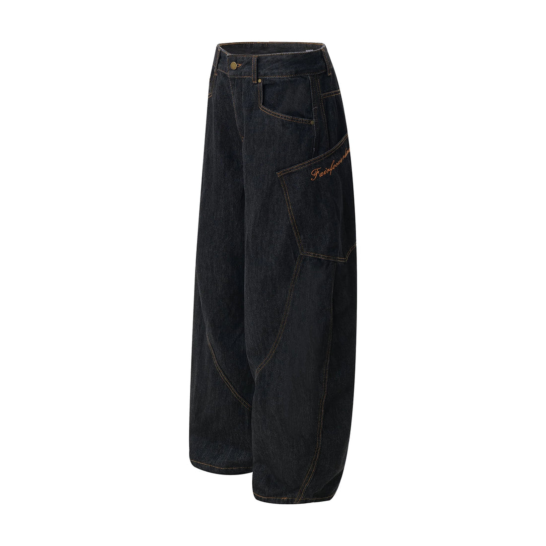 Y2K Scottish Plaid Spliced Baggy Wide-Leg Jeans – Streetwear 2024