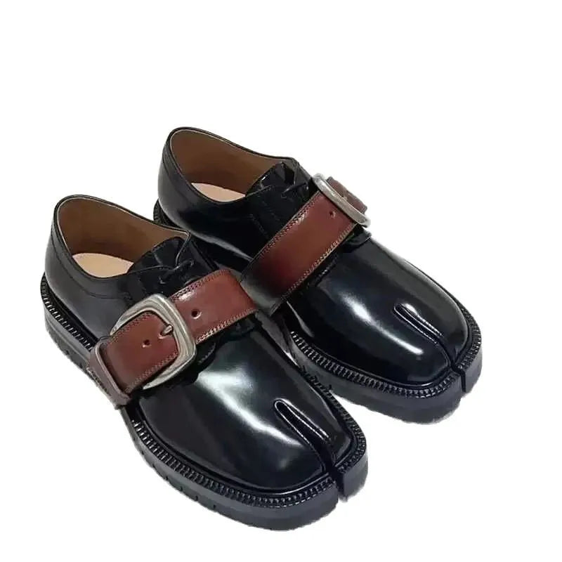 2025 British Style Split-Toe Shoes – Unisex Platform Heightening Loafers