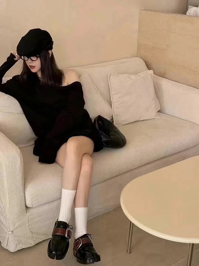 2025 British Style Split-Toe Shoes – Unisex Platform Heightening Loafers