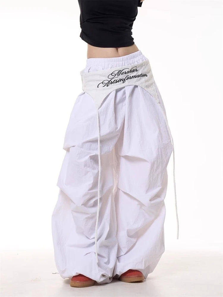 Y2K Patchwork Cargo Pants for Women