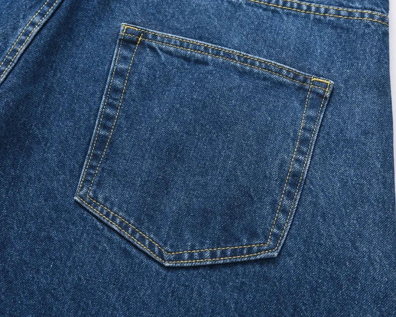 Y2K Rhinestone Arc Wide Baggy Jeans for Teens