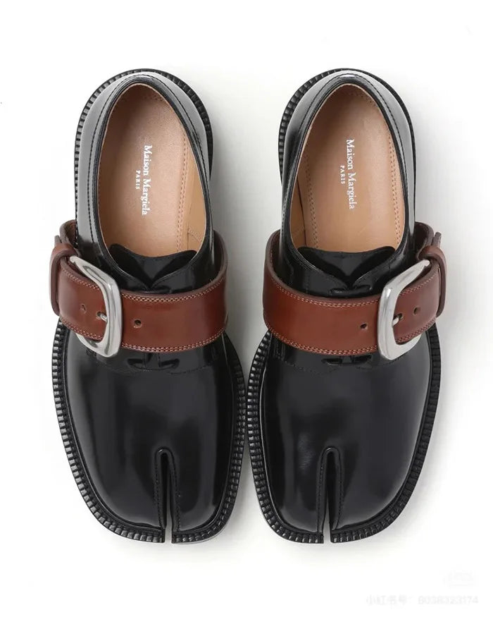2025 British Style Split-Toe Shoes – Unisex Platform Heightening Loafers