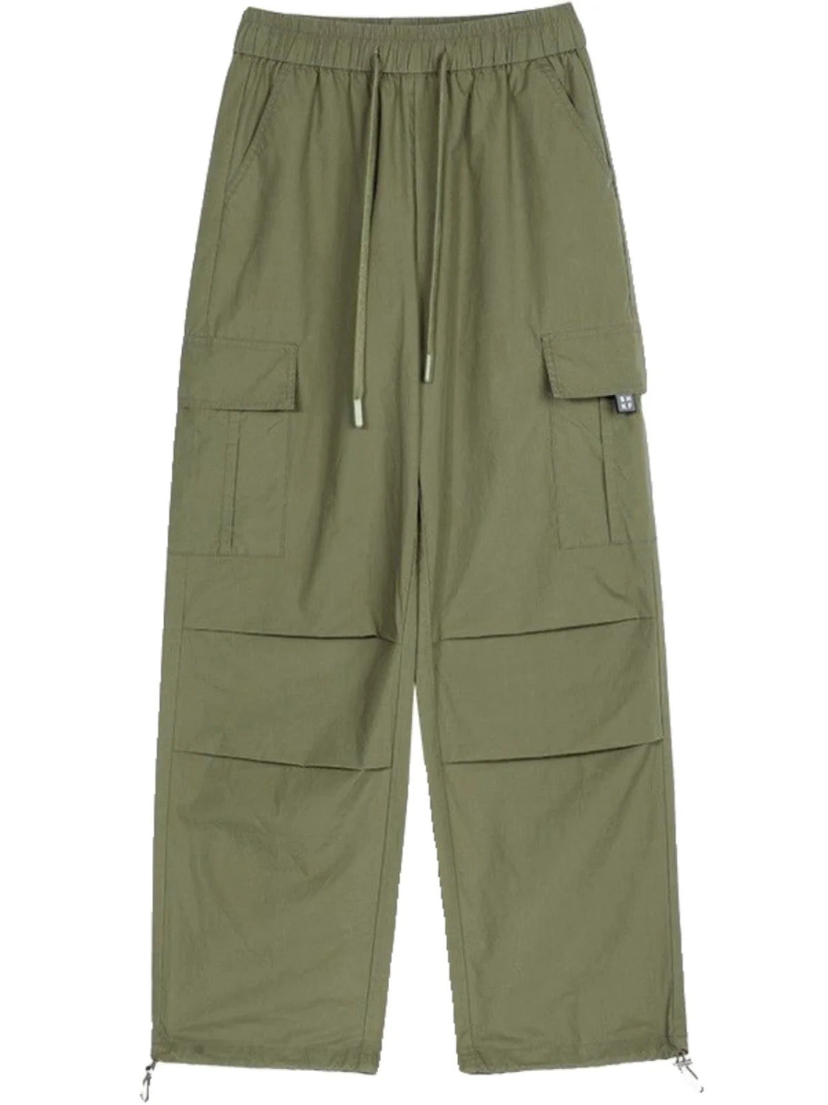 Women’s Retro Workwear Wide-Leg Pants – Summer Drapey Trousers