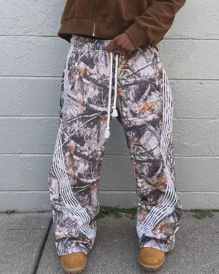 Y2K Camouflage Joggers – Unisex Gothic Harajuku Pants