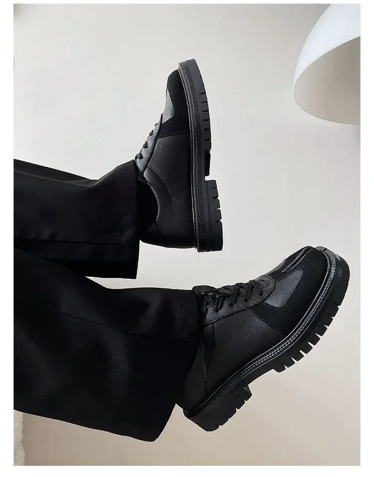 Unisex Tabi Shoes Genuine Leather Split Toe Sneakers Suede Low Top Casual