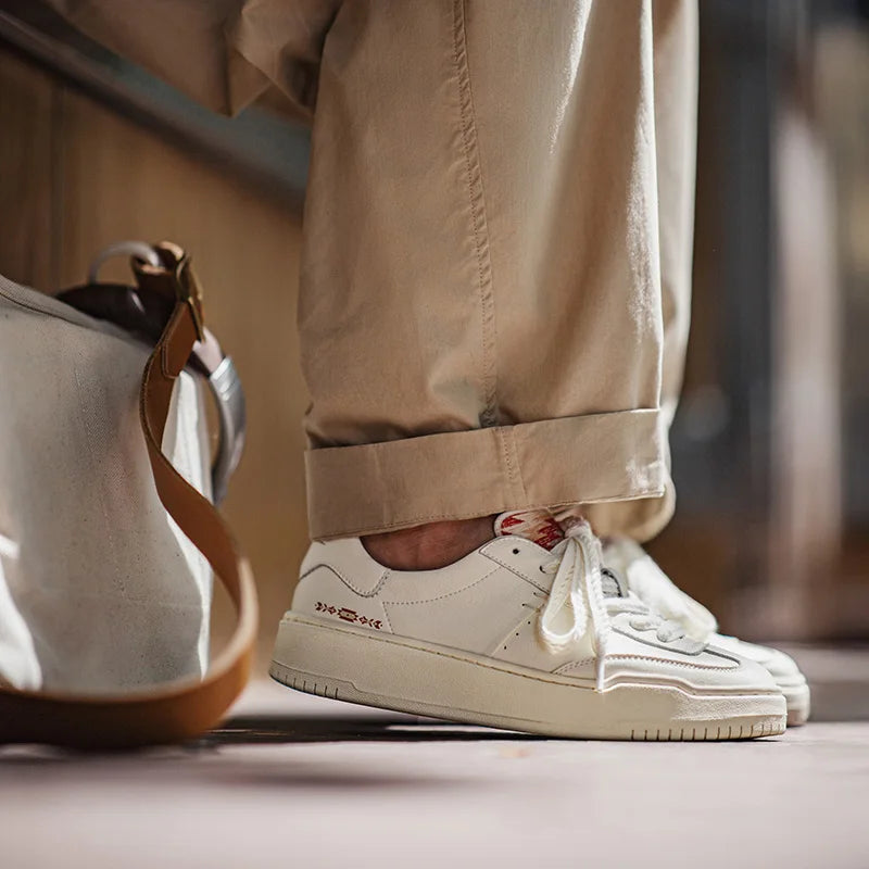 Maden Patchwork Navajo Sneakers – Men’s Chunky Sole Embroidered Casual Shoes