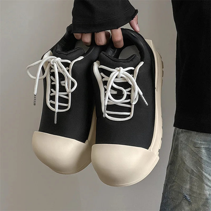 Big-Head Canvas Sneakers – Thick Sole Heightening Casual Sports Shoes Unisex