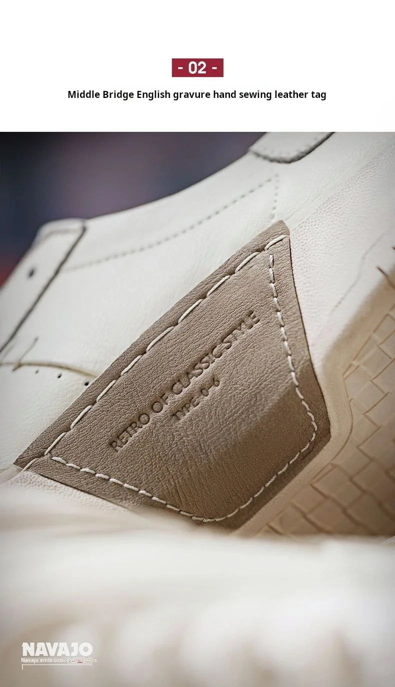 Maden Patchwork Navajo Sneakers – Men’s Chunky Sole Embroidered Casual Shoes