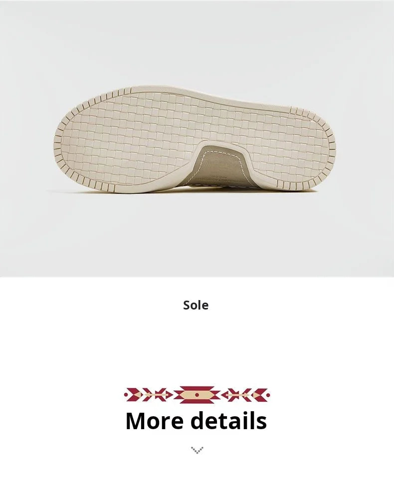 Maden Patchwork Navajo Sneakers – Men’s Chunky Sole Embroidered Casual Shoes