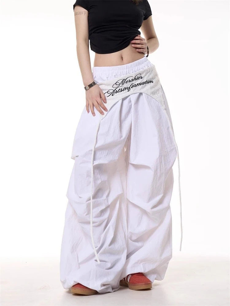 Y2K Patchwork Cargo Pants for Women