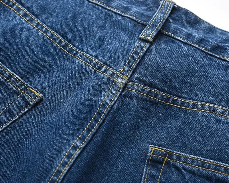 Y2K Rhinestone Arc Wide Baggy Jeans for Teens