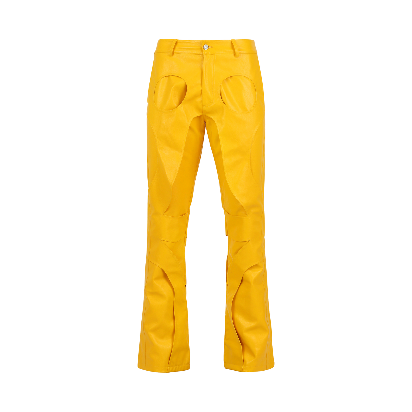 CL93 YELLOW LEATHER PANTS