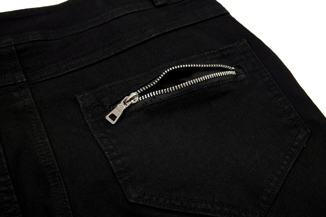 Omirad Zipper Detail Flared Pants