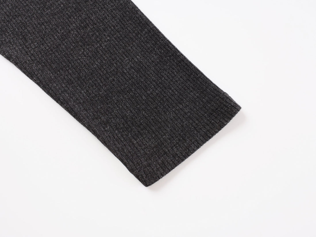 Omirad Ribbed Texture Long-Sleeve Tee