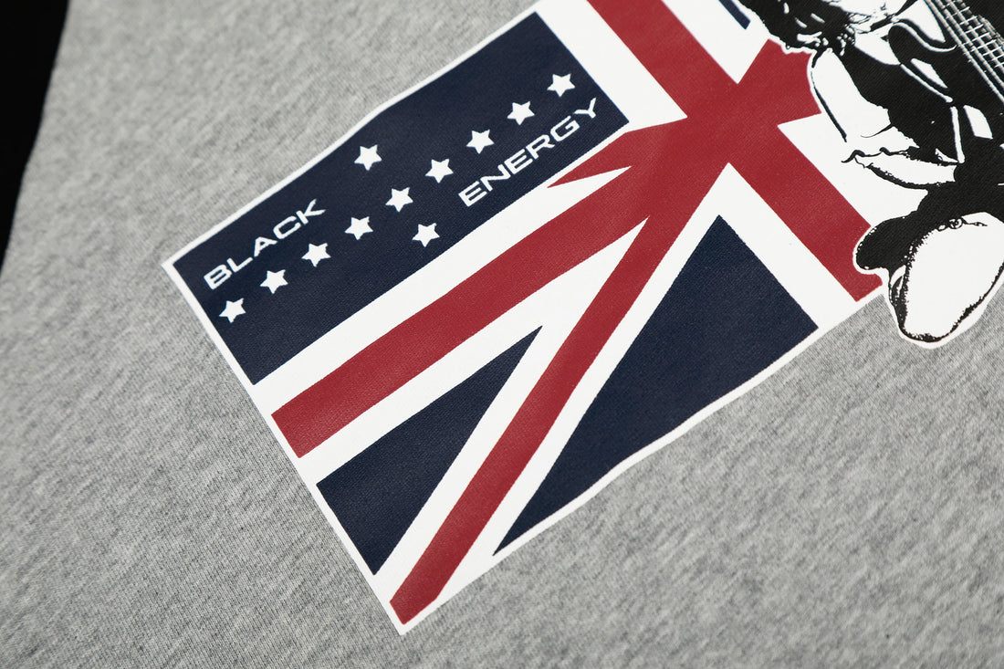 Omirad Union Flag Graphic Raglan Long Sleeve Tee