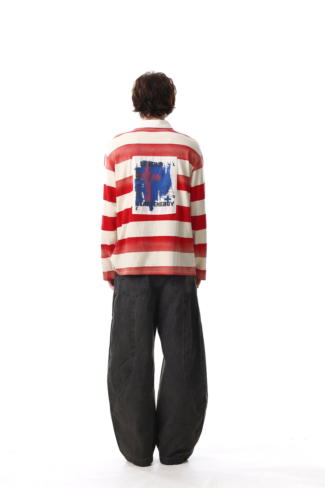 Omirad Striped Long Sleeve Rugby Shirt