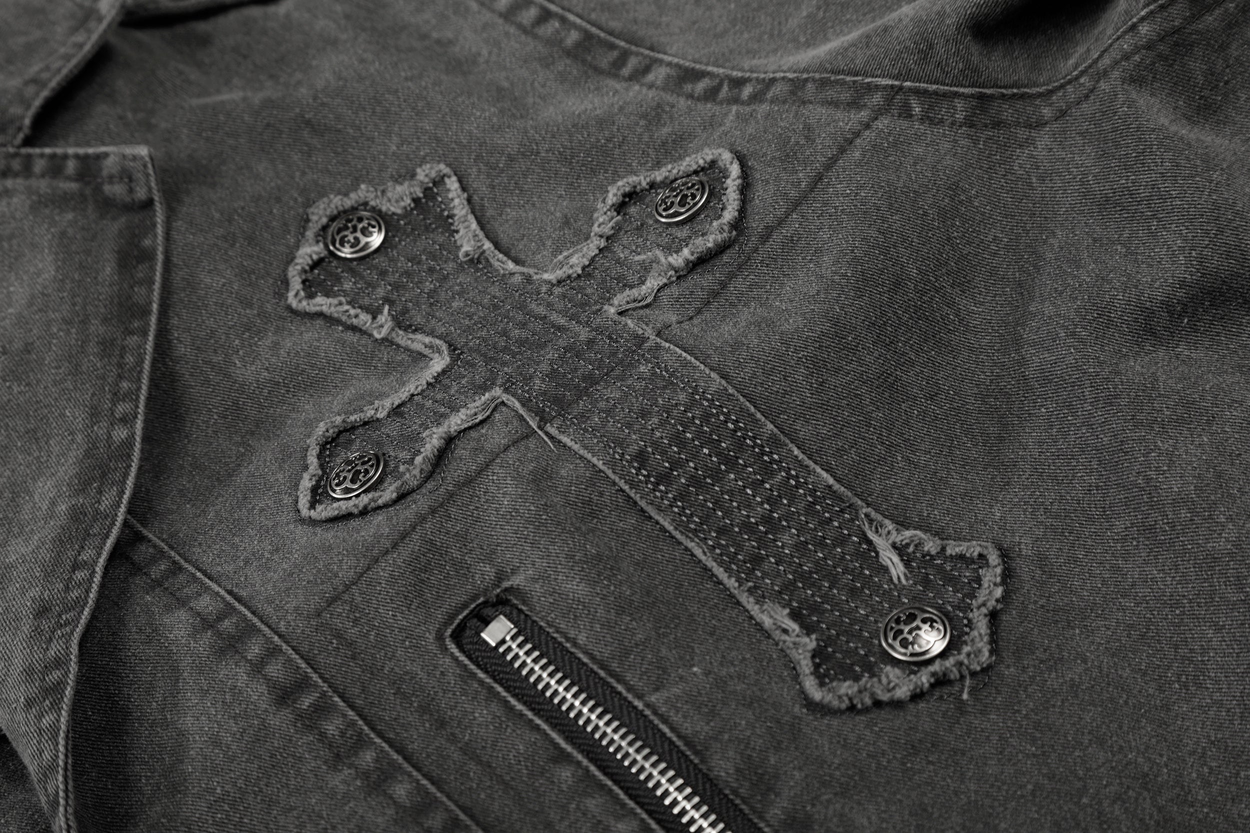 Omirad Vintage Cross Detail Jacket