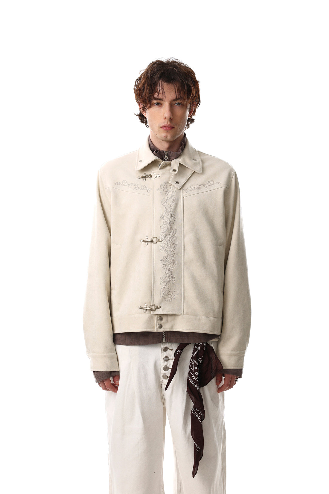 Omirad Toggle-Closure Embroidered Jacket