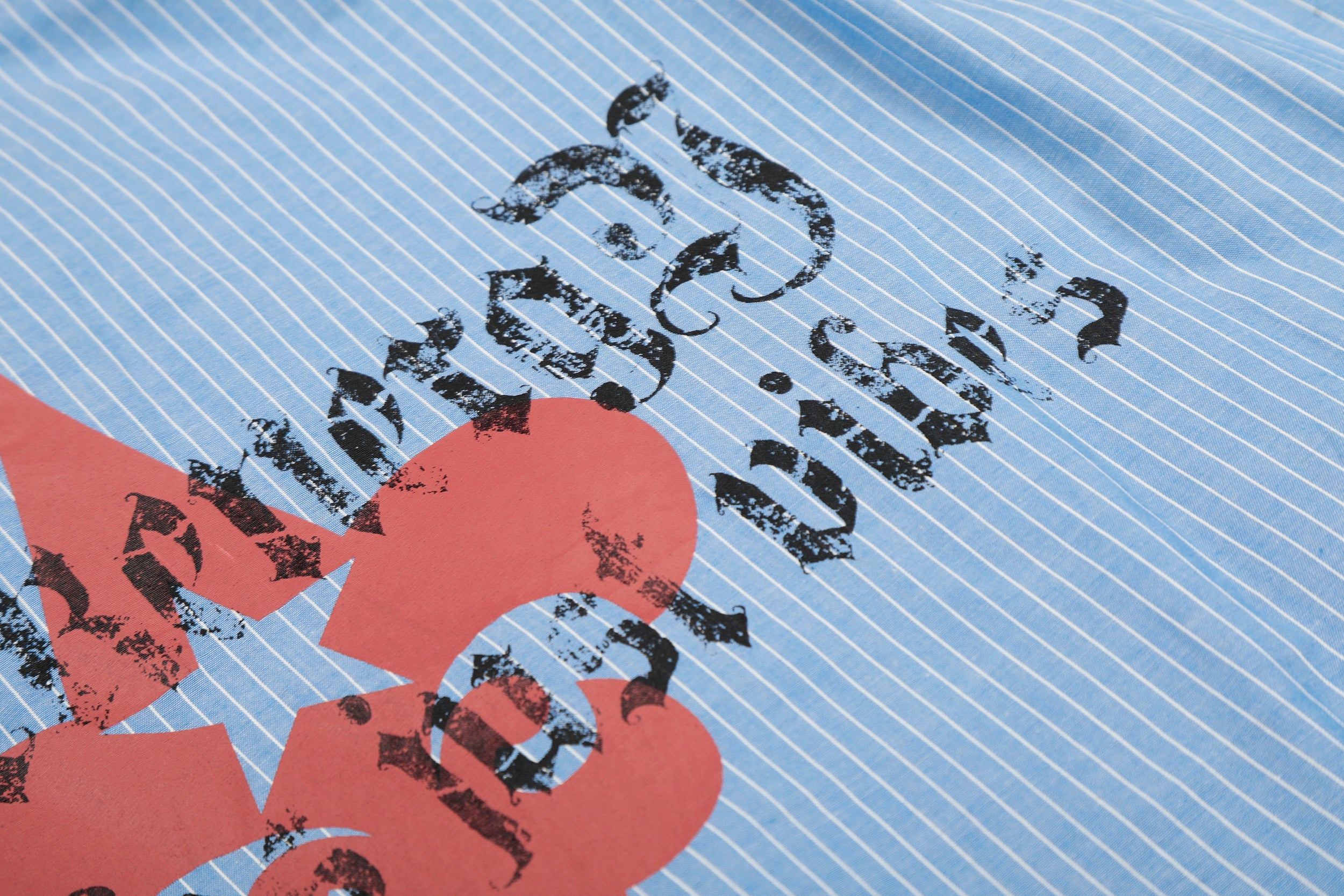 Omirad Striped Graphic Button-Up Shirt