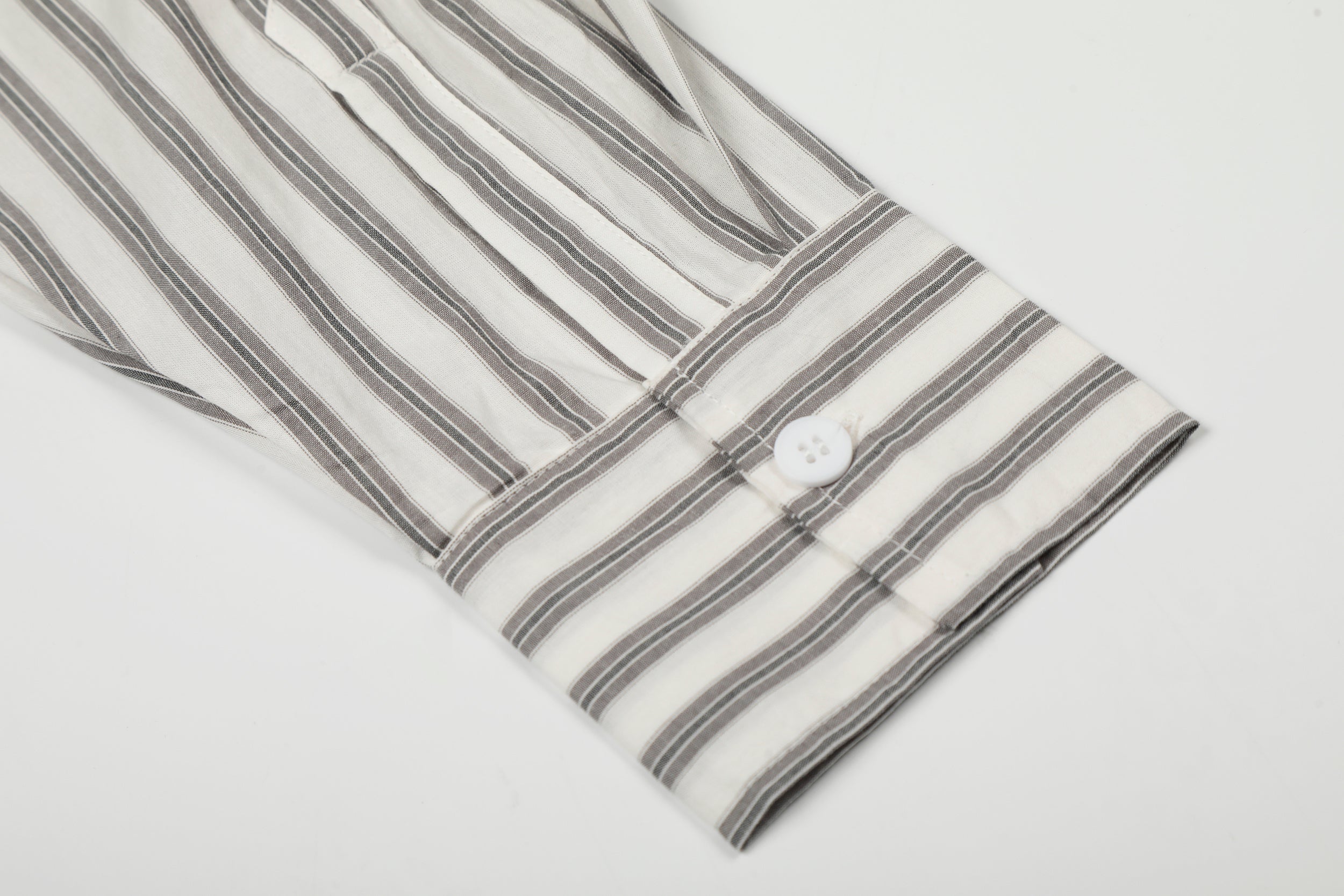 Omirad Striped Tie-Detail Button-Up Shirt