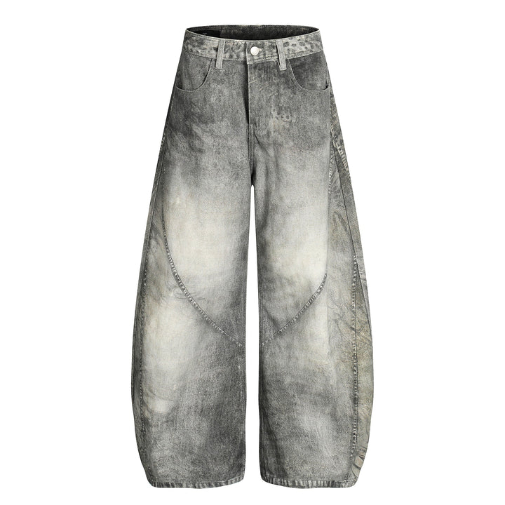 Omirad Washed Curved Denim Pants