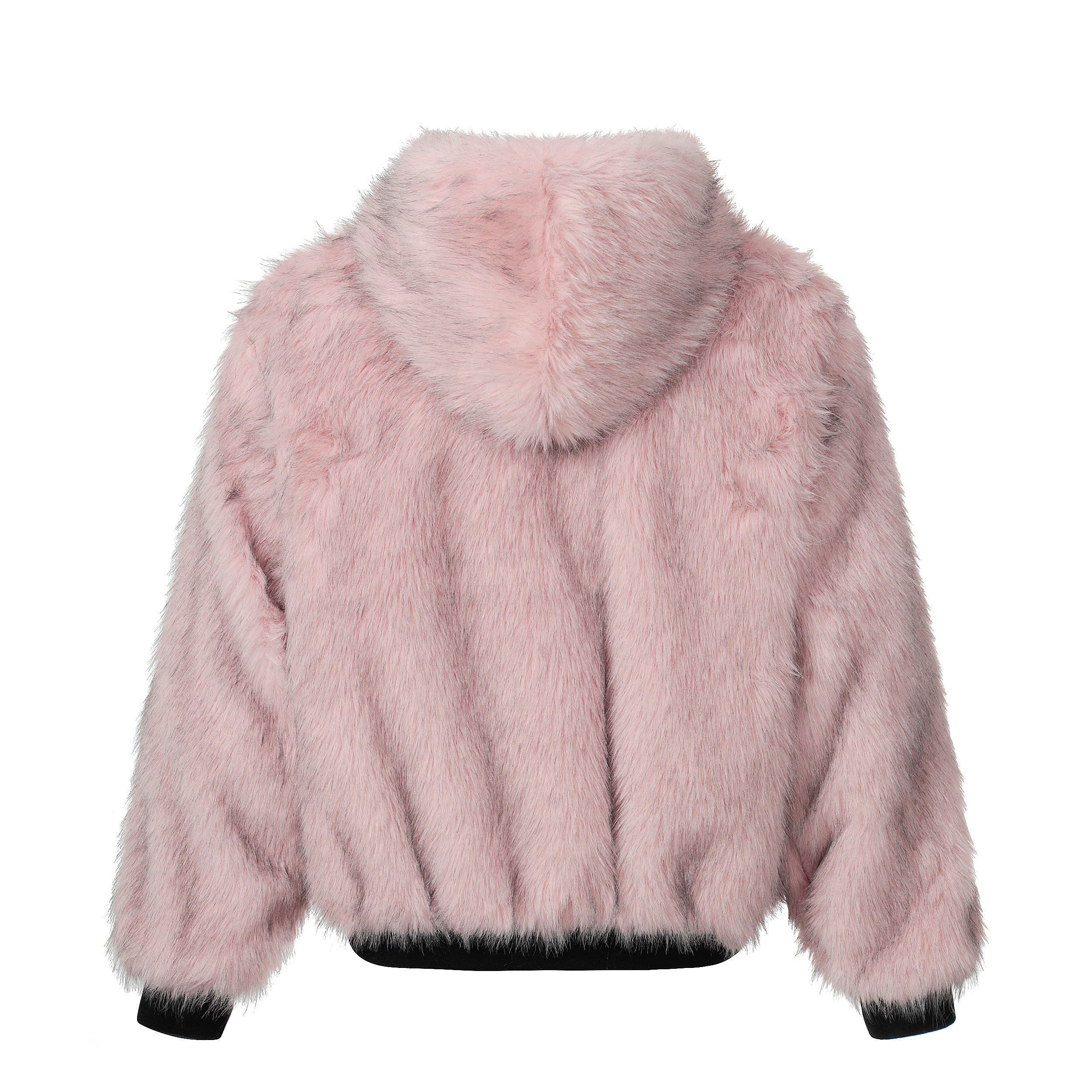Omirad Reversible Faux Suede Fur Hooded Jacket
