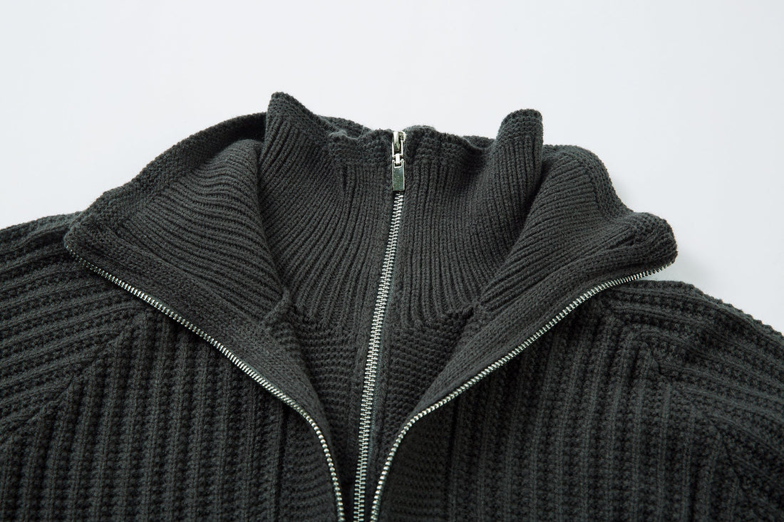 Omirad Minimalist Half-Zip Knit Sweater