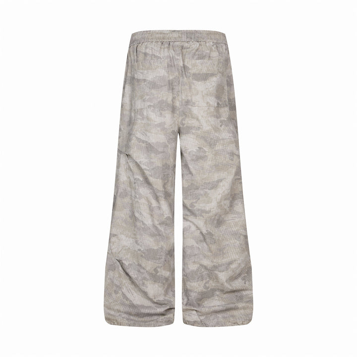 Omirad Washed Camo Wide-Leg Pants