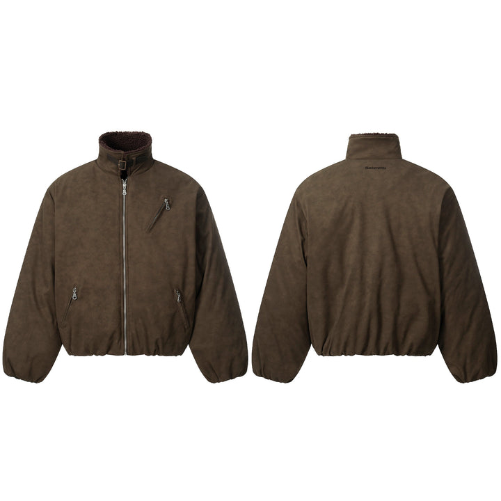 Omirad Suede-Effect Bomber Jacket