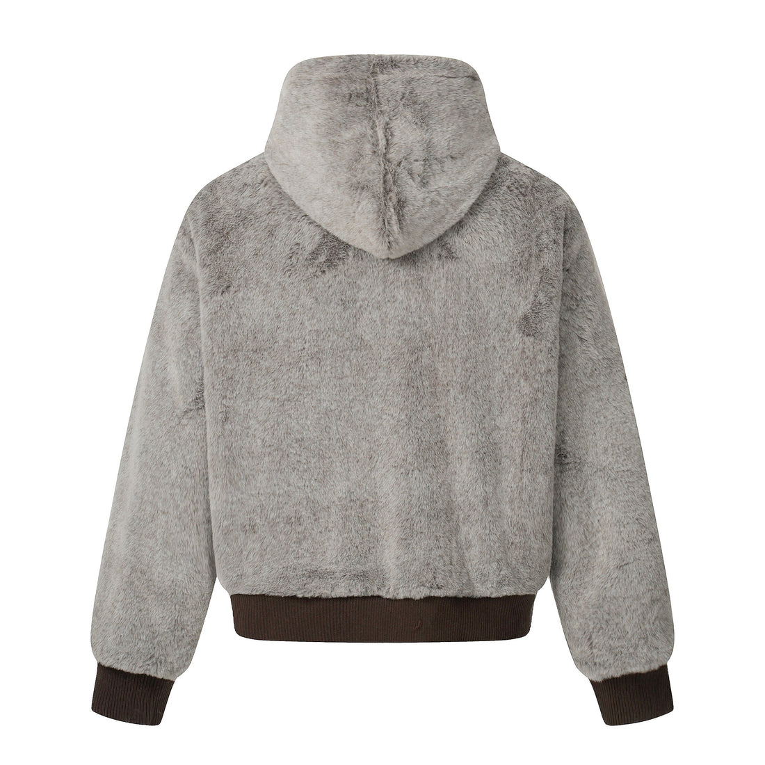 Omirad Wool Blend Fleece Hooded Bomber Jacket