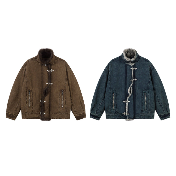 Omirad Toggle Fur-Lined Jacket