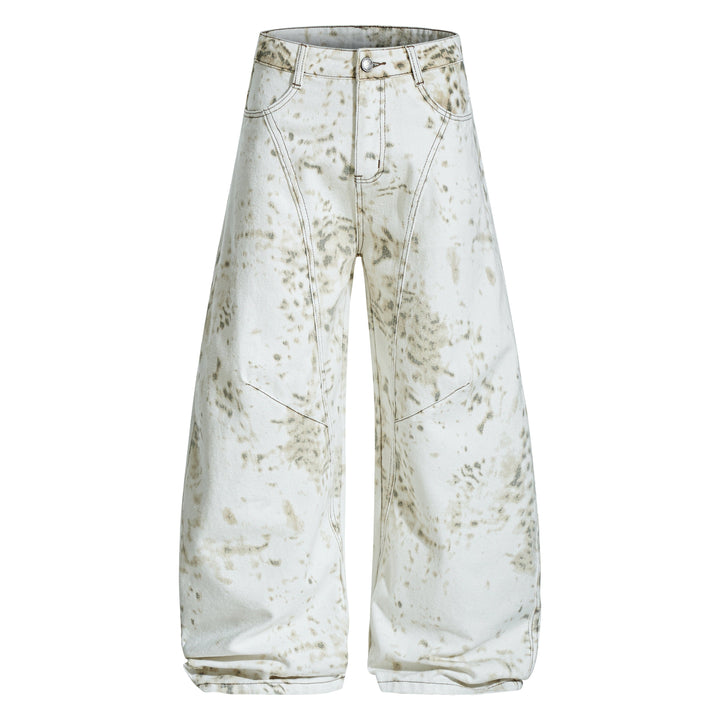 Omirad Vintage Splatter Barrel Jeans