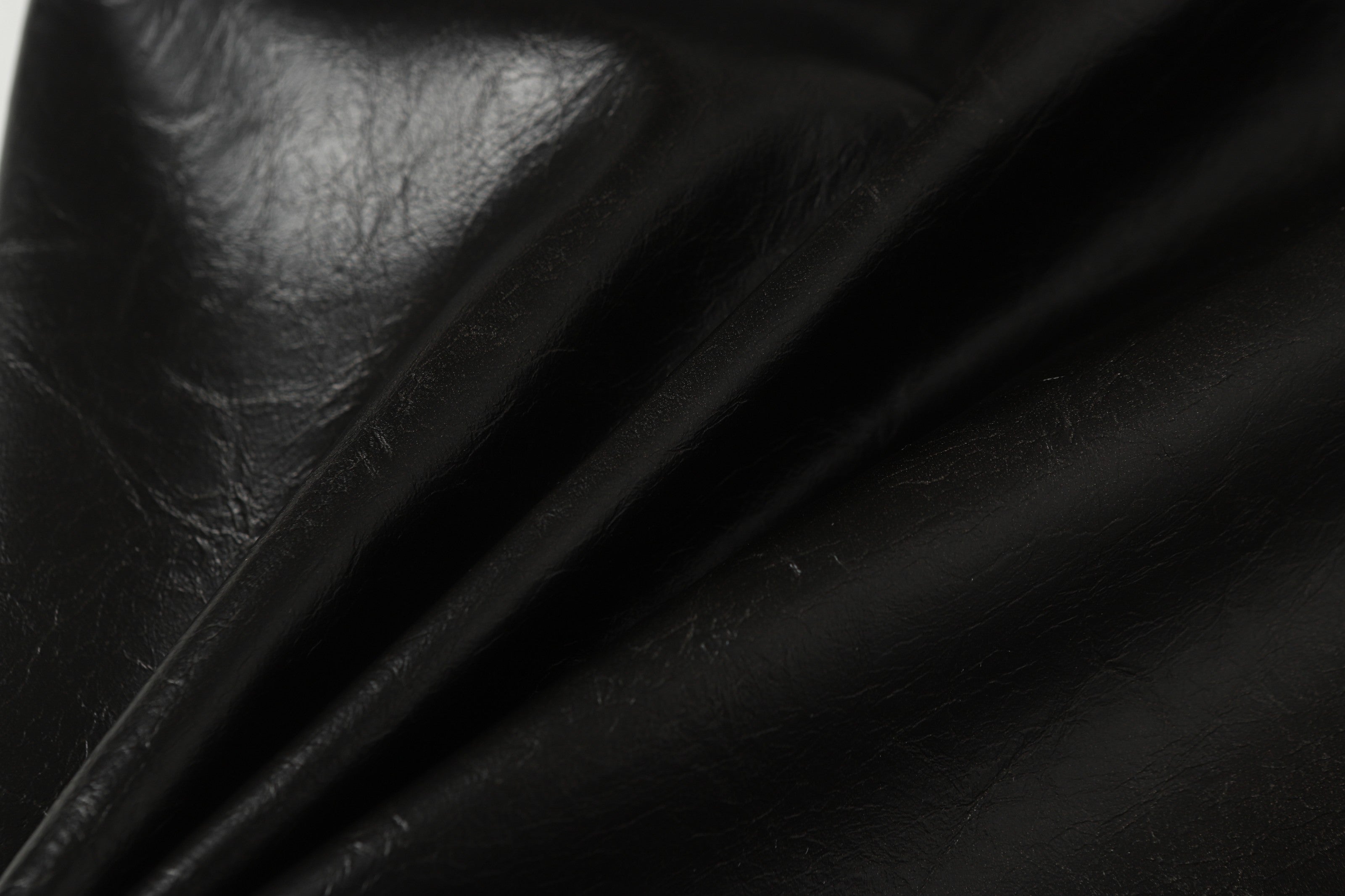 Omirad Web Embossed PU Wide-Leg Pants