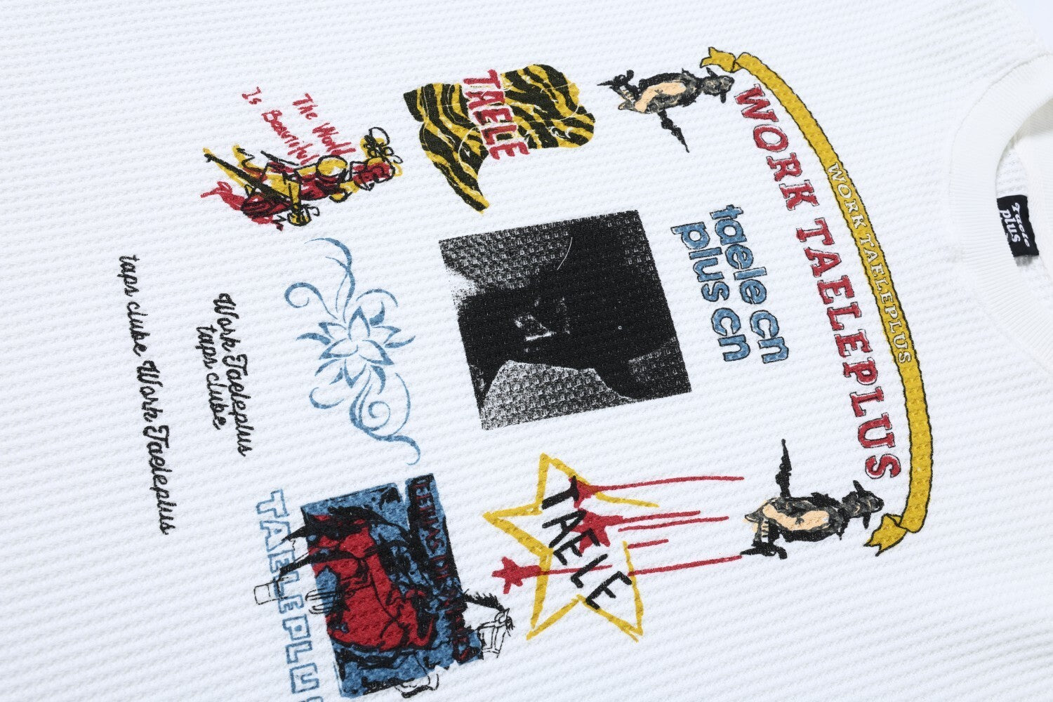 Omirad Waffle Graphic Long Sleeve Tee