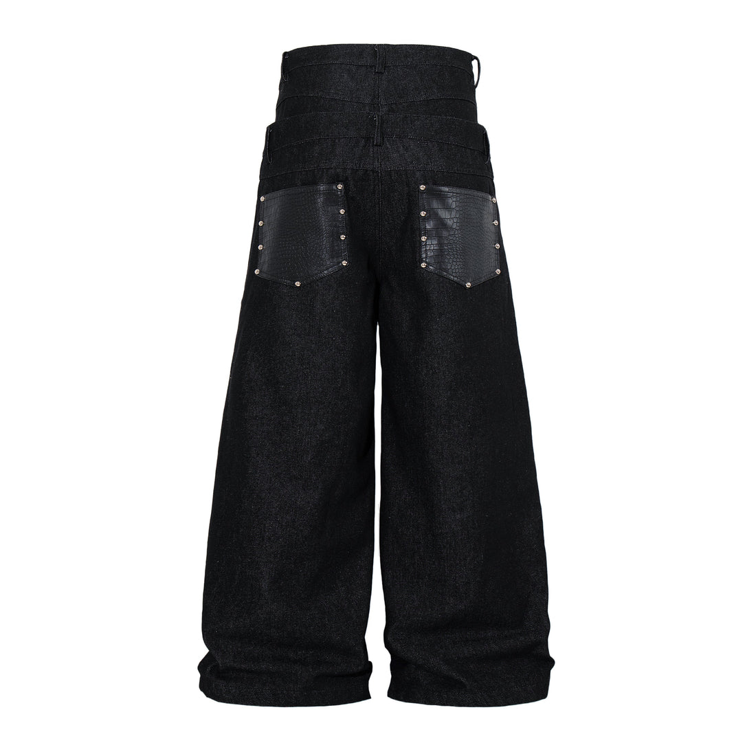 Omirad Wide Leg Button Fly Denim Pants