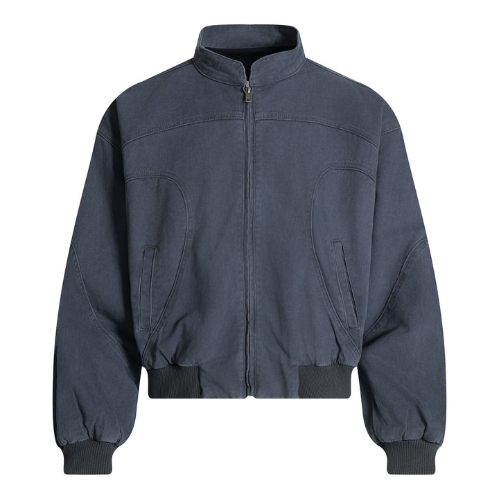 Omirad Washed Curved-Panel Bomber Jacket