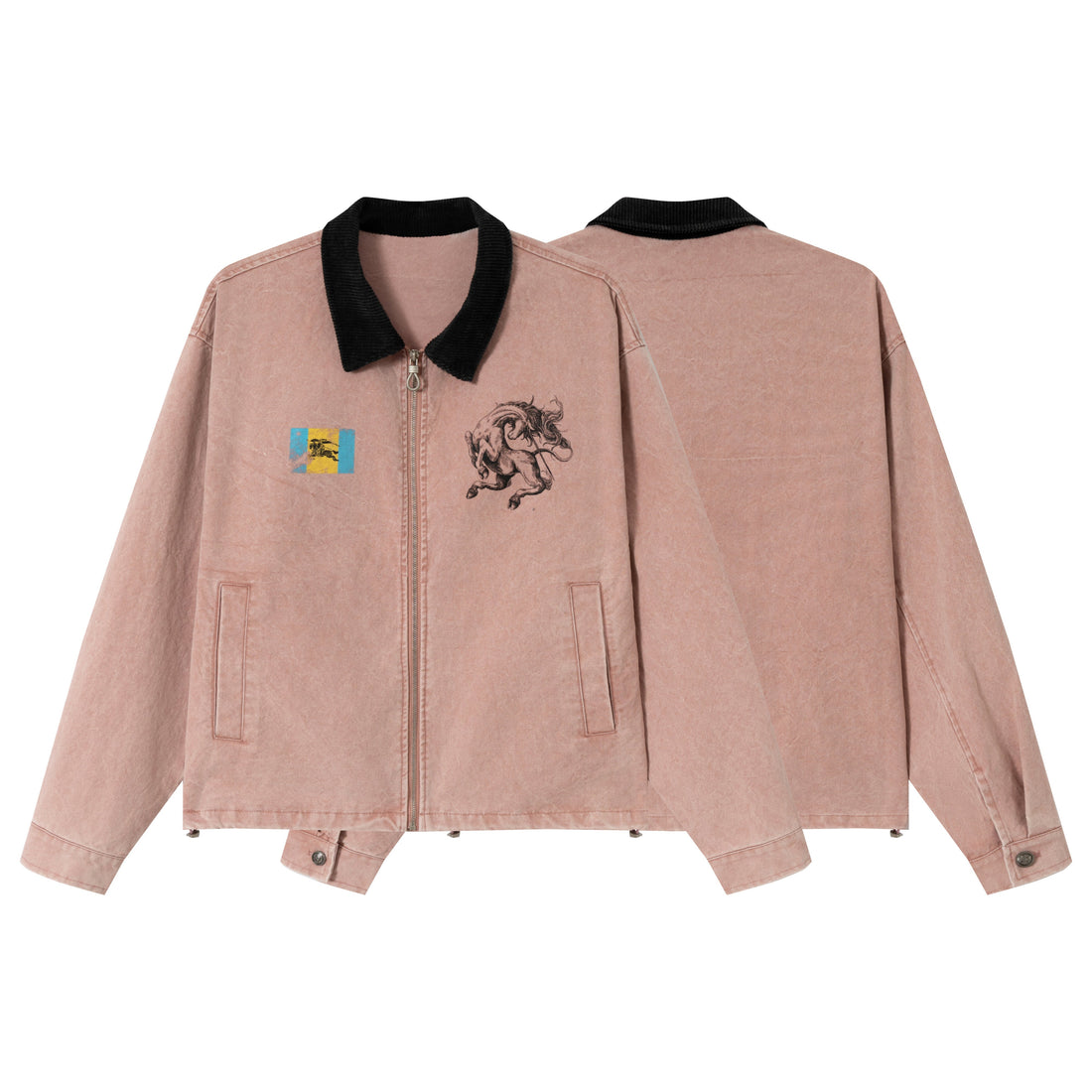 Omirad Washed Zip-Up Jacket