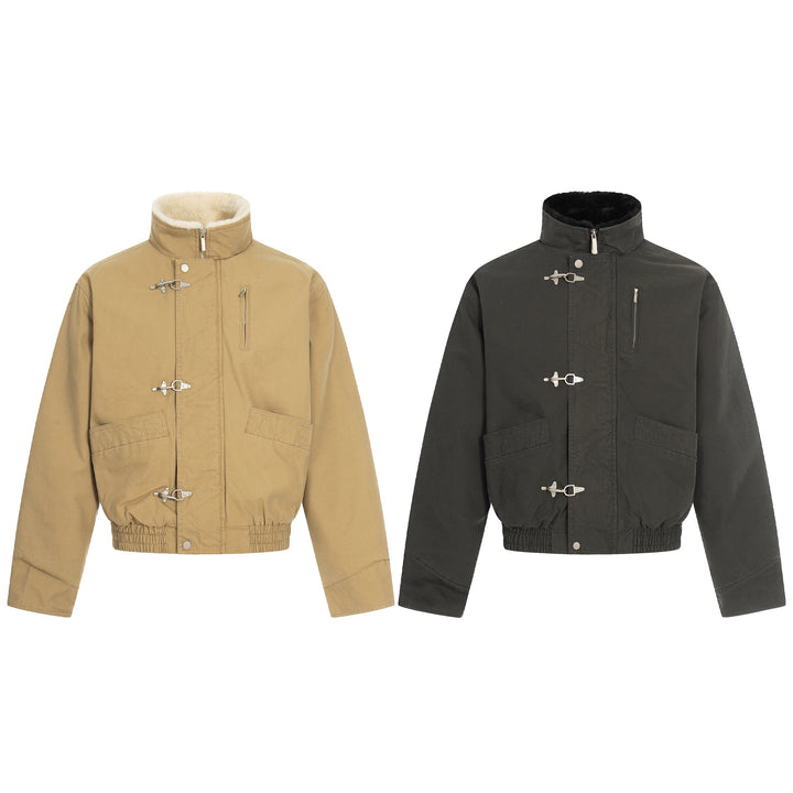 Omirad Toggle Sherpa Bomber Jacket