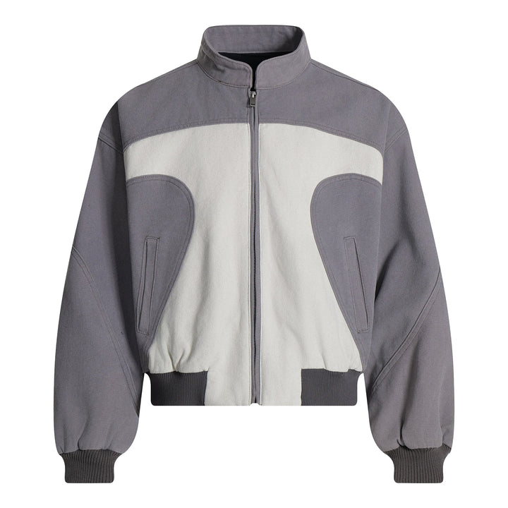 Omirad Two-Tone Curved Panel Bomber Jacket
