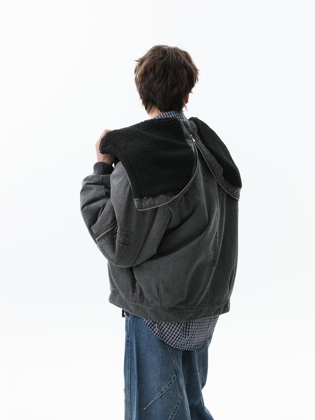 Omirad Washed Utility Hooded Jacket