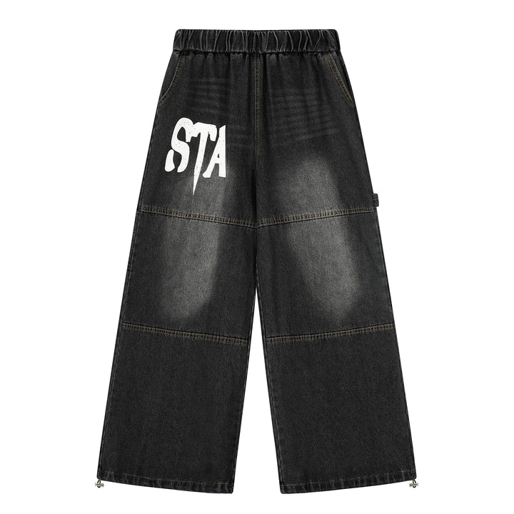 Omirad “Star Flag” Wide Denim Pants